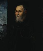 Jacopo Tintoretto Portrait of a Venetian admiral. oil